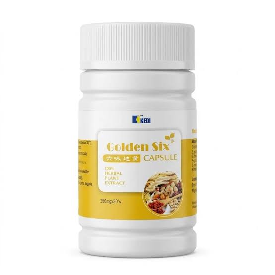 Golden Six capsules by KEDI, six-herb blend for kidney and energy vitality